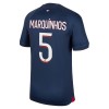 Maillot de Supporter Paris Saint-Germain 2023-24 Marquinhos 5 Domicile Pour Homme